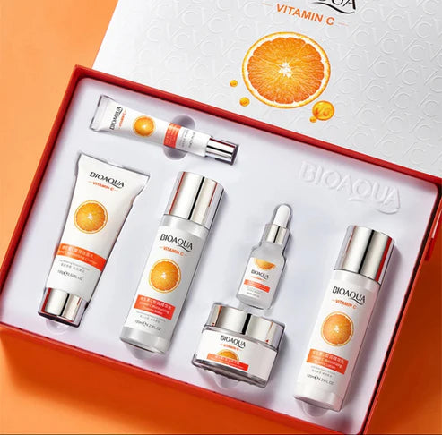 Kit Facial de Lujo Vitamina C Bioaqua 6 Unidades